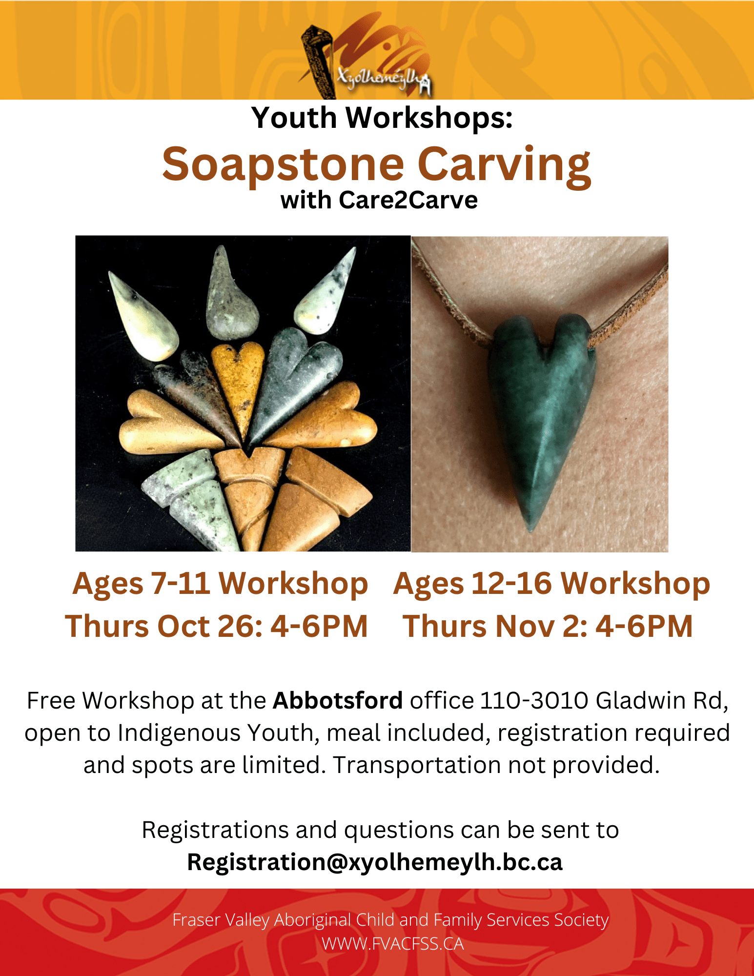 SOAPSTONE CARVING WORKSHOPS Abbotsford FVACFSS