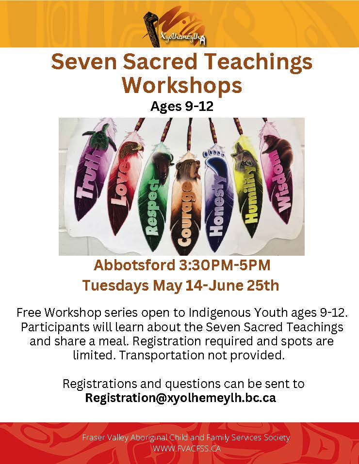 Seven Sacred Teachings Workshops - FVACFSS